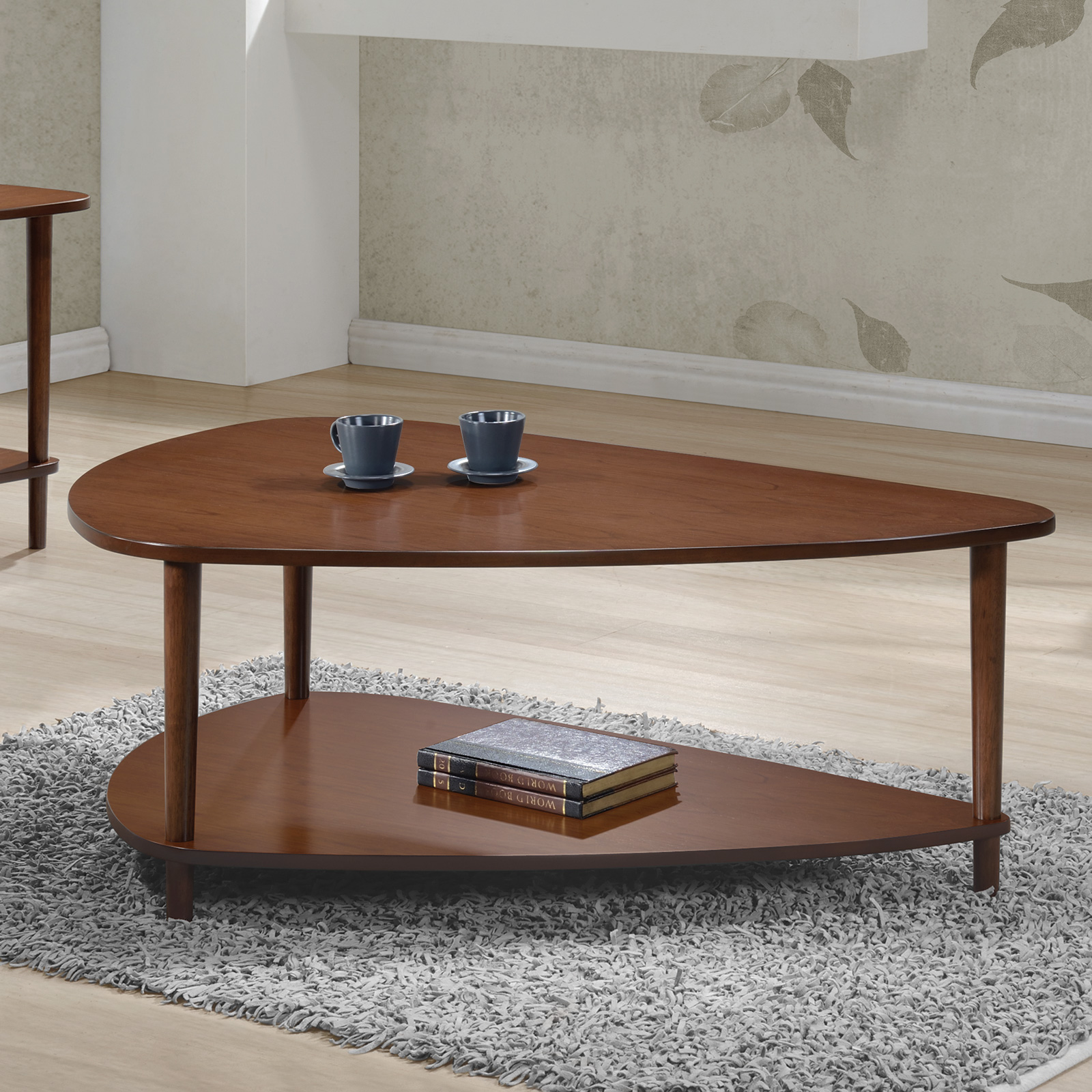 D159-704058 By Coaster Coffee Table Dark Walnut Finish