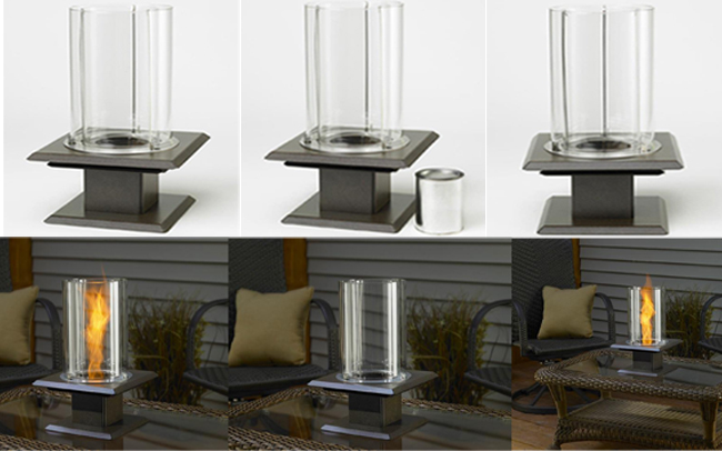 D169-ALLURE-SED By Outdoor GreatRoom-Sedona Finish Allure Fire Pit - Venturi Flame - Sedona