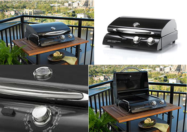 D169-JAG20 By Outdoor GreatRoom-Black Finish 20" Electric Grill in Black Porcelain