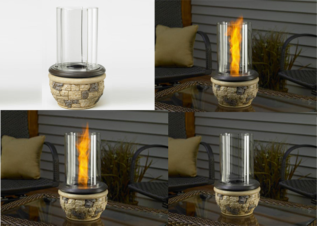 D169-LEDGESTONE By Outdoor GreatRoom- Ledgestone Fire Pit - Venturi Flame