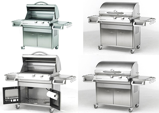 D169-LG36C By Outdoor GreatRoom-Stainless Steel Finish 36" Gas Grill with Cabinet in Stainless Steel