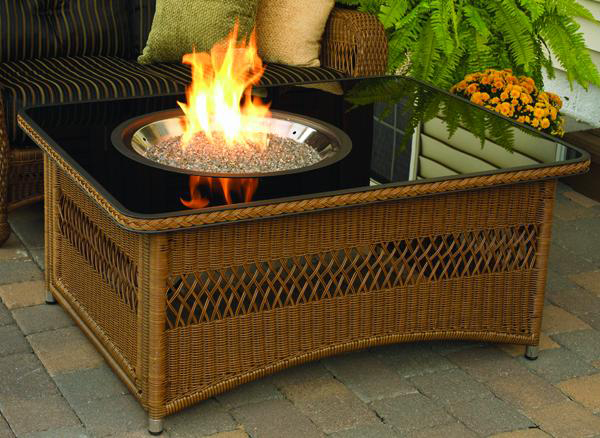 D169-NAPLES-CT-K By Outdoor GreatRoom- Naples - Fire Pit Table 