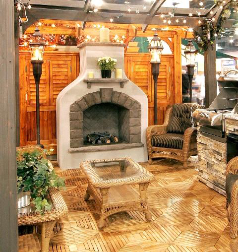 D169-SONFS42LP By Outdoor GreatRoom-Grey Finish Sonoma Gas Fireplace LP - Grey 