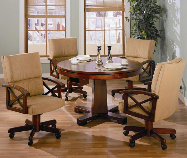 D177-100171+72 By-Regency Furniture Marietta Collection 5Pc Set (Tbl+4Side)