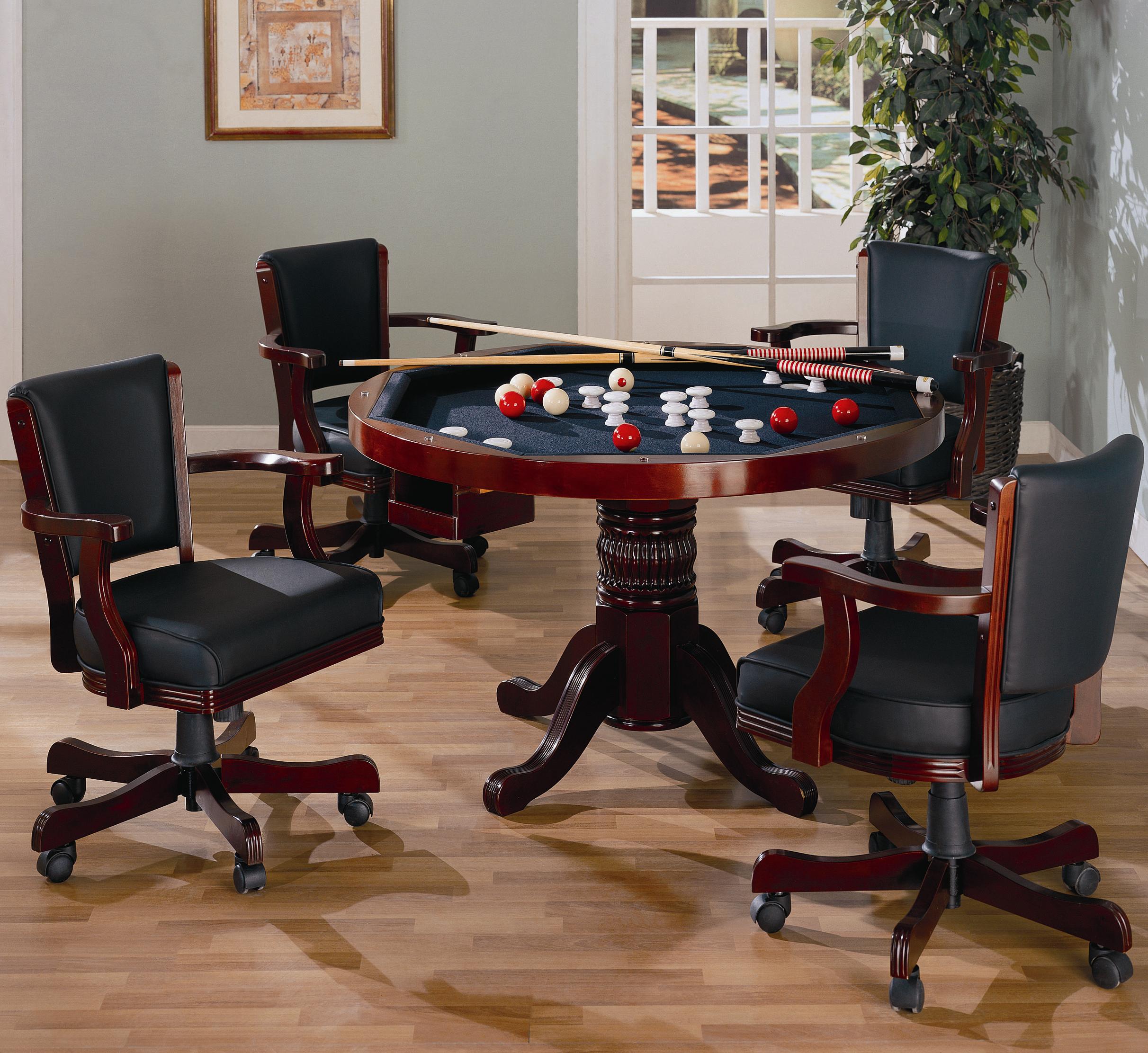 D177-100201+02 By-Regency Furniture Mitchell Collection CHERRY Finish 5Pc Set (Tbl+4Side)