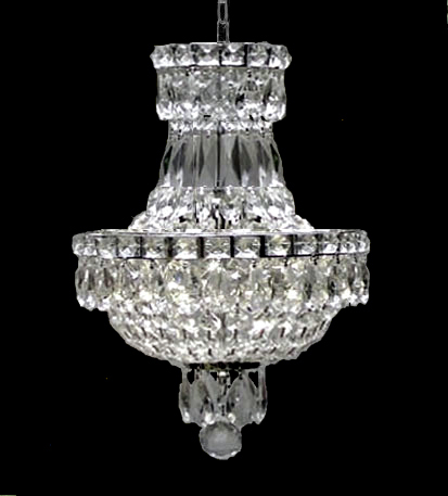 J10-702/3 SILVER Empire Style CHANDELIER Chandeliers, Crystal Chandelier, Crystal Chandeliers, Lighting