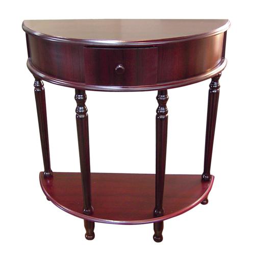T142S-H-112 By Ore International Crescent End Table - Cherry (28")