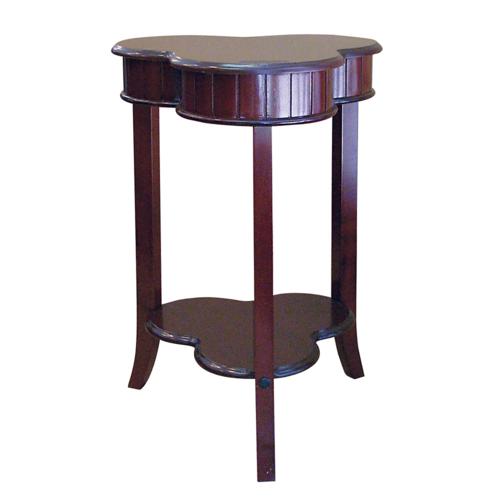 T142S-H-125 By Ore International Shamrock End Table - Cherry