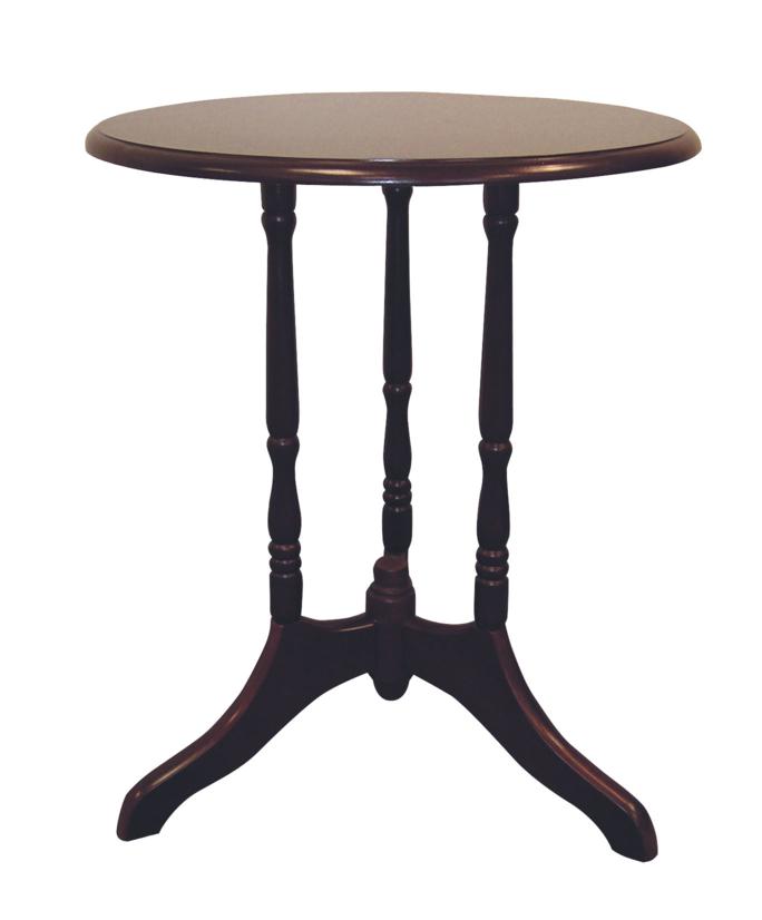 T142S-H-8 By Ore International Round End Table - Cherry
