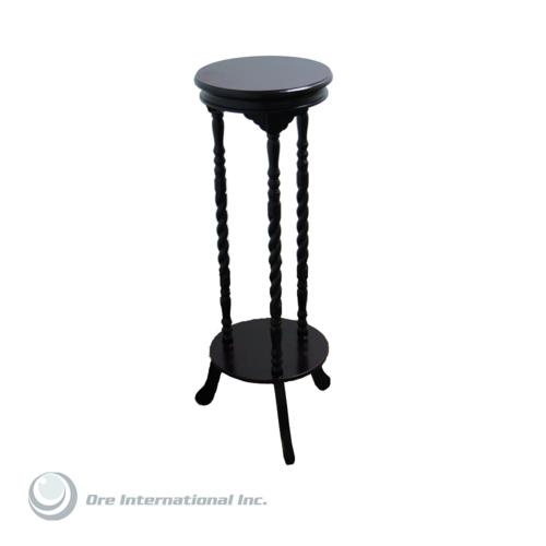 T142S-N138-WALNUT By Ore International Walnut Finish Indoor Plant Stand